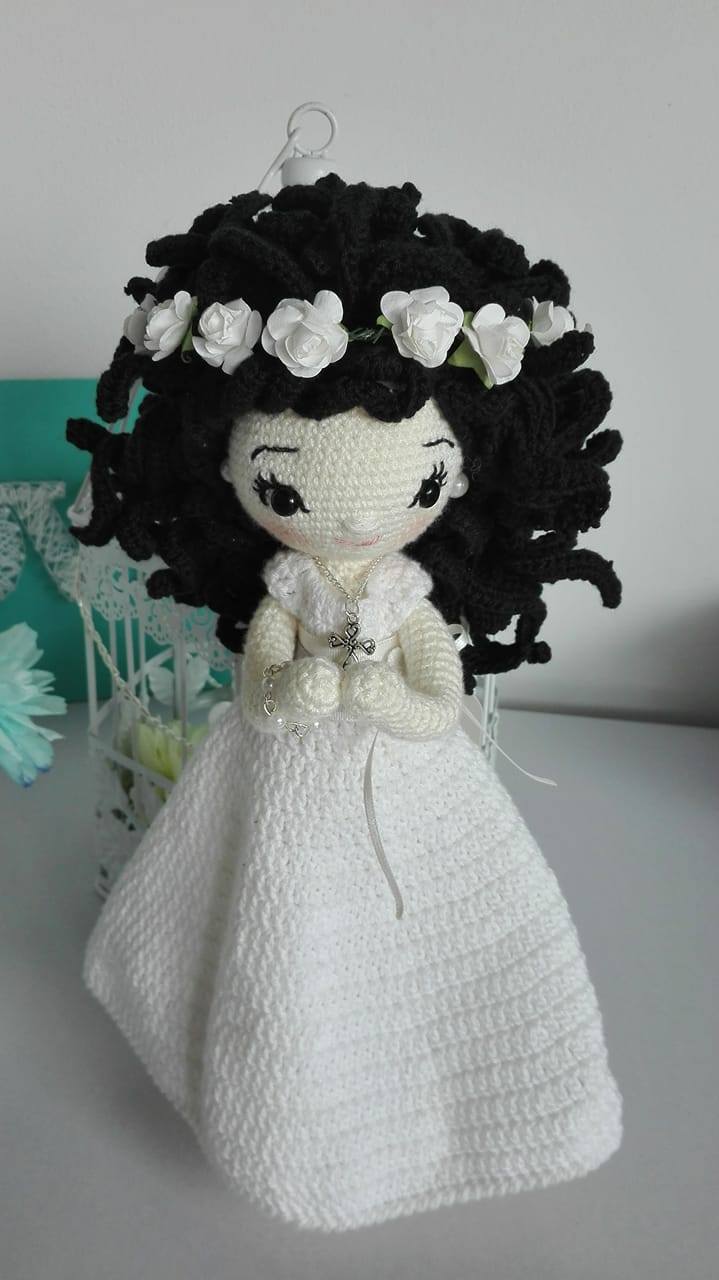 muñeca comunion crochet
