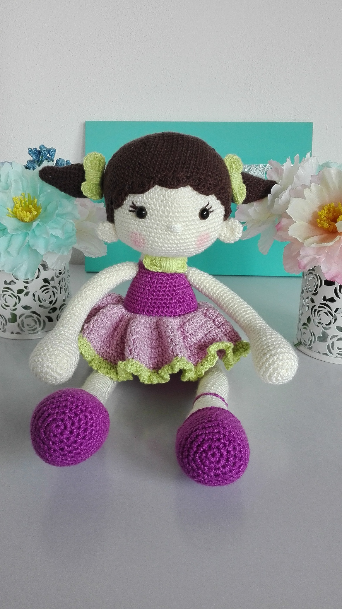 muñeca bailarina a crochet