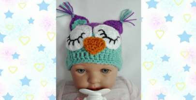 Como tejer gorro de Búho a Crochet – Tallas de 0 a 10 años