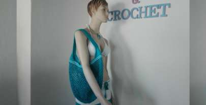 Como tejer a crochet bolso en punto red o malla