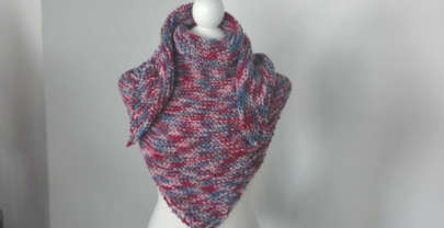 Chal otoño tejido a dos agujas y crochet para principiantes