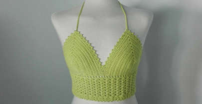 Como tejer el crop top Lucia a crochet