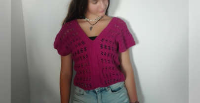 Como tejer la blusa buganvilla a crochet